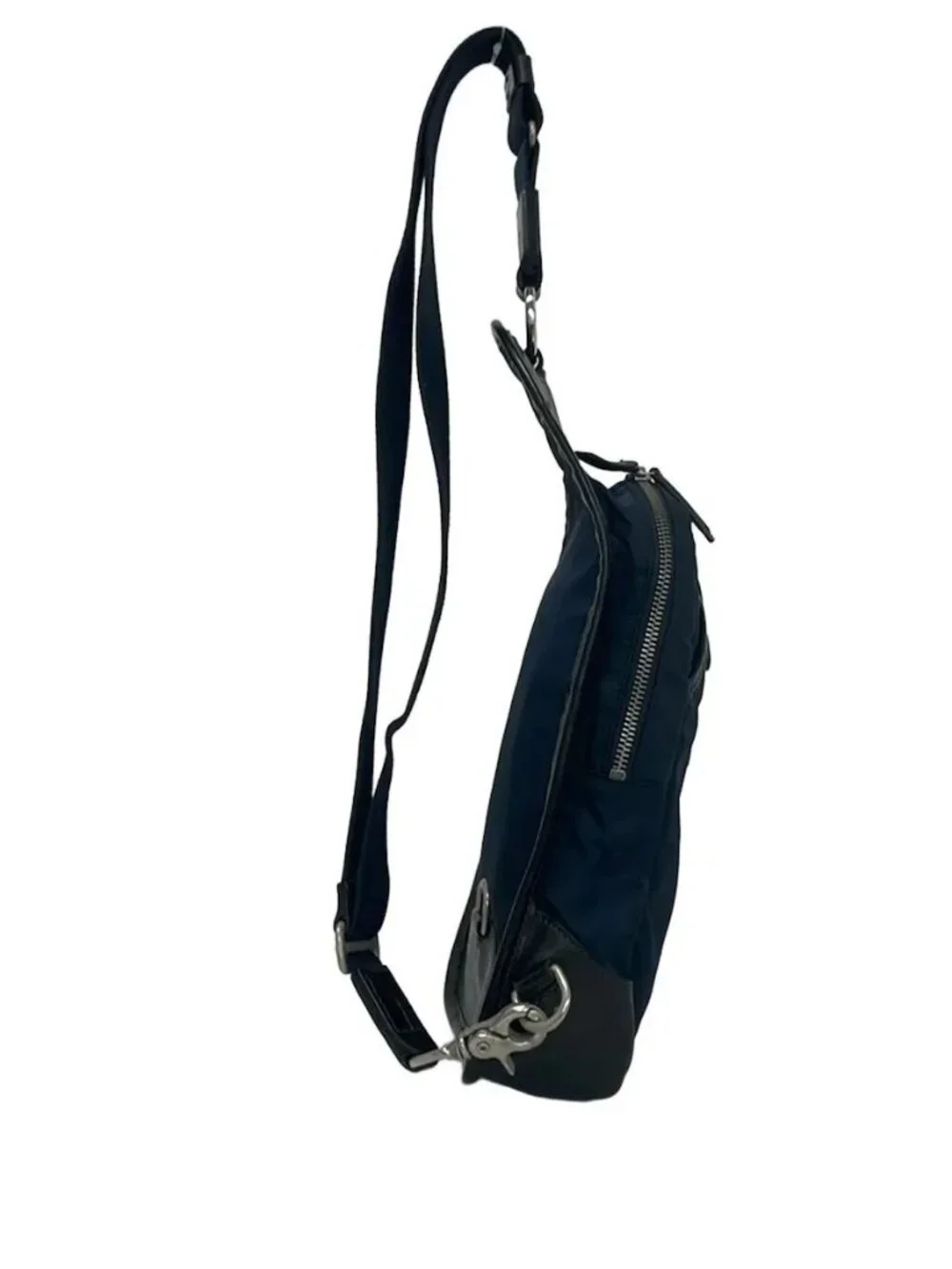Daniel&Bob Navy Black Nylon Leather Backpack